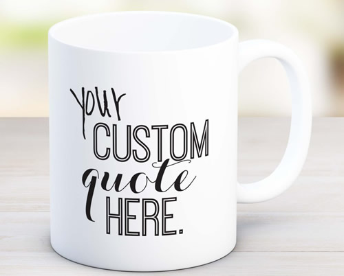 Customized coffee mug